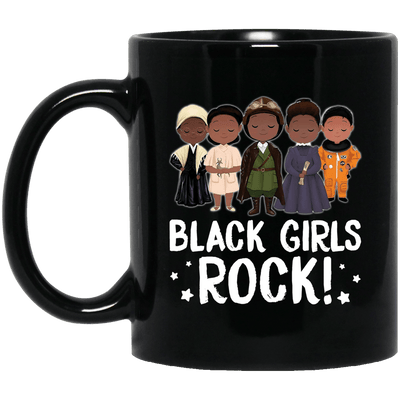 BigProStore Black Girls Rock Coffee Mug African Melanin Pride Pro Women Cup Design BM11OZ 11 oz. Black Mug / Black / One Size Coffee Mug