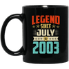 Legend Born July 2003 Coffee Mug 16th Birthday Gifts