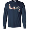 Flower Love Police T-Shirt Cool Law Enforcement Officier Cop Tee Gift