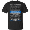 Police Officer T-Shirt Make No Mistake Thin Blue Line Cop Tee Gift