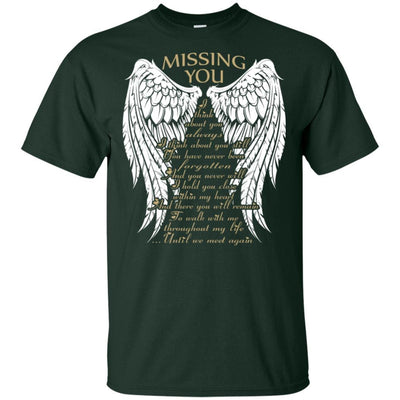 BigProStore Forever Missing You I Love My Daddy T-Shirt Cool Fathers Day Gift Idea G200 Gildan Ultra Cotton T-Shirt / Forest / S T-shirt