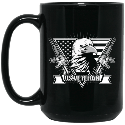 BigProStore Veteran Mug US Veteran Coffee Mug Gifts For Men Women Veterans Day Gifts BM15OZ 15 oz. Black Mug / Black / One Size Coffee Mug