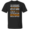 BigProStore Horse Lover Shirt Mess With My Horse Funny Shirt Horse Lover Gift Black / S T-Shirts