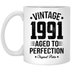 BigProStore Vintage 1991 Aged To Perfection Coffee Mug Gifts XP8434 11 oz. White Mug / White / One Size Coffee Mug