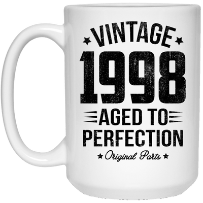 BigProStore Vintage 1998 Aged To Perfection Coffee Mug Gifts 21504 15 oz. White Mug / White / One Size Coffee Mug