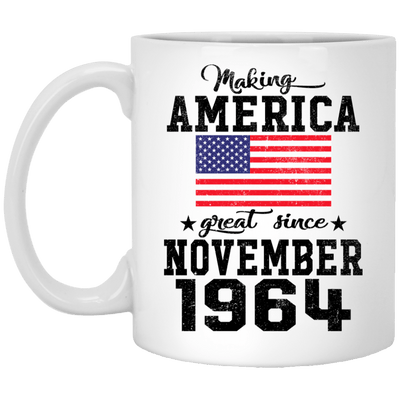 BigProStore Make America Great Since November 1964 XP8434 11 oz. White Mug / White / One Size Coffee Mug