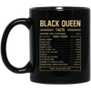 BigProStore Black Queen Facts African American Afro Girl Melanin Women Coffee Mug BM11OZ 11 oz. Black Mug / Black / One Size Coffee Mug