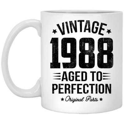 BigProStore Vintage 1988 Aged To Perfection Coffee Mug Gifts XP8434 11 oz. White Mug / White / One Size Coffee Mug