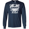 BigProStore No Longer At My Side Daddy But Always In My Heart Father's Day T-Shirt G240 Gildan LS Ultra Cotton T-Shirt / Navy / S T-shirt