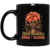 BigProStore Black Beautiful Brave And Blessed African American Melanin Coffee Mug BM11OZ 11 oz. Black Mug / Black / One Size Coffee Mug