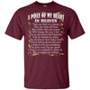BigProStore A Piece Of My Heart In Heaven T-Shirt Memory Of Dad Father's Day Gifts G200 Gildan Ultra Cotton T-Shirt / Maroon / S T-shirt