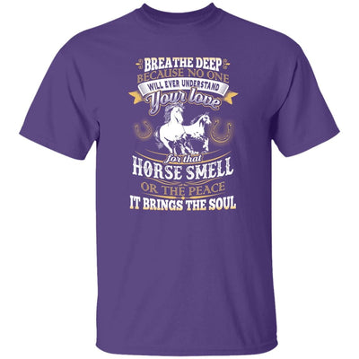 BigProStore Horse Lover Shirt The Love Of That Horse Smell Horse Lover T-Shirt Purple / S T-Shirts