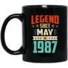 Legend Born May 1987 Coffee Mug 32nd Birthday Gifts
