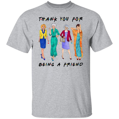 BigProStore Thank You For Being A Friend Women T-Shirt Sport Grey / M T-Shirts
