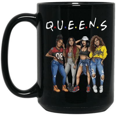 BigProStore Proud African American Queen Pro Black Girl Rock Mug Melanin Women Cup BM15OZ 15 oz. Black Mug / Black / One Size Coffee Mug