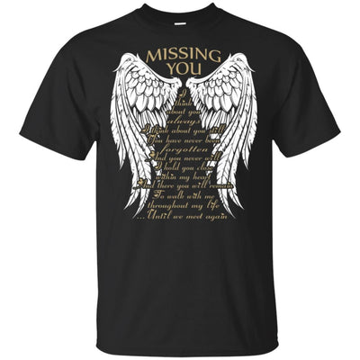 BigProStore Forever Missing You I Love My Daddy T-Shirt Cool Fathers Day Gift Idea G200 Gildan Ultra Cotton T-Shirt / Black / S T-shirt