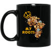 BigProStore My Roots Coffee Mug African American Cup Pro Black Afro Girls Design BM11OZ 11 oz. Black Mug / Black / One Size Coffee Mug