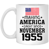 BigProStore Coffee Mug Make America Great Since November 1955 XP8434 11 oz. White Mug / White / One Size Apparel