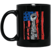BigProStore African American Mug America Flag Graphic Cup Design For Pro Black Men BM11OZ 11 oz. Black Mug / Black / One Size Coffee Mug