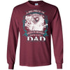 BigProStore Remembering Dad On His Death Anniversary Gift Missing Daddy T-Shirt G240 Gildan LS Ultra Cotton T-Shirt / Maroon / S T-shirt