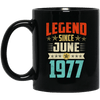 Legend Born June 1977 Coffee Mug 42nd Birthday Gifts