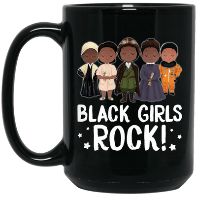 BigProStore Black Girls Rock Coffee Mug African Melanin Pride Pro Women Cup Design BM15OZ 15 oz. Black Mug / Black / One Size Coffee Mug