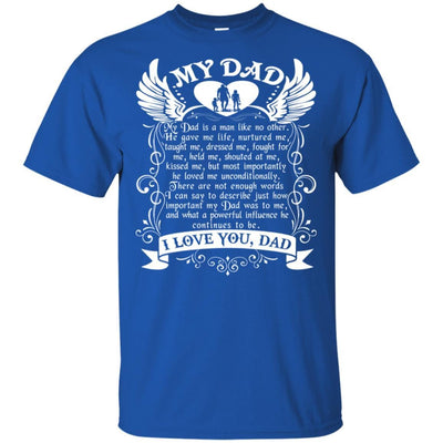 BigProStore I Love You Daddy T-Shirt Remembering Dad On His Death Anniversary Gift G200 Gildan Ultra Cotton T-Shirt / Royal / S T-shirt