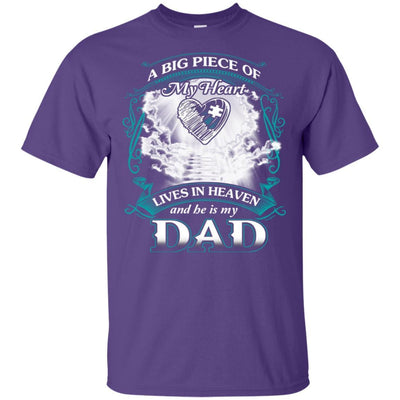 BigProStore Remembering Dad On His Death Anniversary Gift Missing Daddy T-Shirt G200 Gildan Ultra Cotton T-Shirt / Purple / S T-shirt