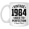 BigProStore Vintage 1984 Aged To Perfection Coffee Mug Gifts XP8434 11 oz. White Mug / White / One Size Coffee Mug