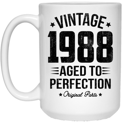 BigProStore Vintage 1988 Aged To Perfection Coffee Mug Gifts 21504 15 oz. White Mug / White / One Size Coffee Mug
