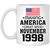 BigProStore Coffee Mug Make America Great Since November 1998 XP8434 11 oz. White Mug / White / One Size Apparel