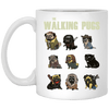 BigProStore Pug Mug The Walking Pugs Gifts For Puggy Puppies Lover XP8434 11 oz. White Mug / White / One Size Coffee Mug