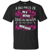 BigProStore A Big Piece Of My Heart Lives In Heaven Is My Angel Dad Mom T-Shirt G200 Gildan Ultra Cotton T-Shirt / Black / S T-shirt