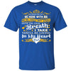 BigProStore You Will Be Living In My Heart Dad T-Shirt Fathers Day In Heaven Gift G200 Gildan Ultra Cotton T-Shirt / Royal / S T-shirt