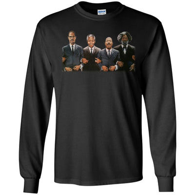 BigProStore African American Black History T-Shirt Designs For Melanin Women Men G240 Gildan LS Ultra Cotton T-Shirt / Black / S T-shirt
