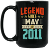 Legend Born May 2011 Coffee Mug 8th Birthday Gifts