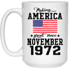 BigProStore Make America Great Since November 1972 21504 15 oz. White Mug / White / One Size Coffee Mug