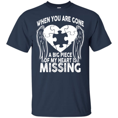 BigProStore When You Are Gone Dad T-Shirt Remembering Dad On His Death Anniversary G200 Gildan Ultra Cotton T-Shirt / Navy / S T-shirt