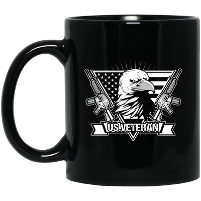 BigProStore Veteran Mug US Veteran Coffee Mug Gifts For Men Women Veterans Day Gifts BM11OZ 11 oz. Black Mug / Black / One Size Coffee Mug