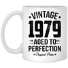 BigProStore Vintage 1979 Aged To Perfection Coffee Mug Gifts XP8434 11 oz. White Mug / White / One Size Coffee Mug