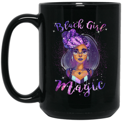 BigProStore Black Girl Magic Mug African Melanin Popping Women Coffee Cup Design BM15OZ 15 oz. Black Mug / Black / One Size Coffee Mug