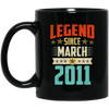 Legend Born March 2011 Coffee Mug 8th Birthday Gifts