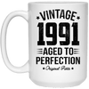 BigProStore Vintage 1991 Aged To Perfection Coffee Mug Gifts 21504 15 oz. White Mug / White / One Size Coffee Mug