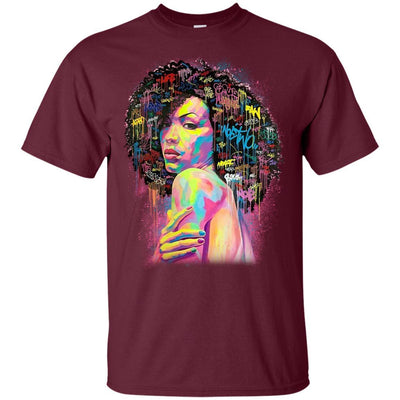 BigProStore African American Black Girl Magic T-Shirt For Melanin Women Afro Girls G200 Gildan Ultra Cotton T-Shirt / Maroon / S T-shirt