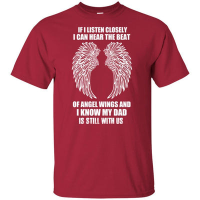 BigProStore I Know My Dad Is Still With Us T-Shirt In Memory Of Daddy Heaven Gifts G200 Gildan Ultra Cotton T-Shirt / Cardinal / S T-shirt