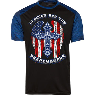 Police Officer T-Shirt Blessed Are The Peacemakers Christian Cop Tee
