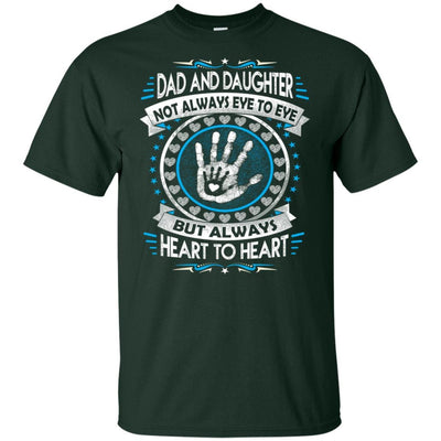 BigProStore Dad And Daughter Heart To Heart Forever T-Shirt Death Anniversary Gift G200 Gildan Ultra Cotton T-Shirt / Forest / S T-shirt