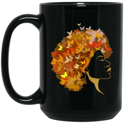 BigProStore Art Black Women Mug African Coffee Cup For Pro Black Pride Afro Girl BM15OZ 15 oz. Black Mug / Black / One Size Coffee Mug