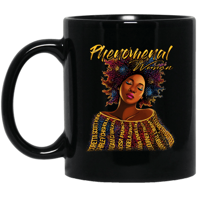 BigProStore Phenomenal Women Mug African American Coffee Cup For Pro Black Pride BM11OZ 11 oz. Black Mug / Black / One Size Coffee Mug
