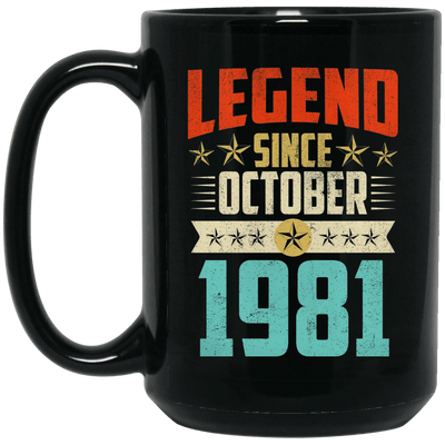 Legend Born October 1981 Coffee Mug 38th Birthday Gifts